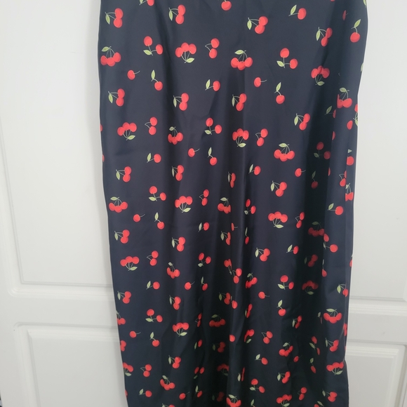 Rachel Zoe Black Dress with Cherry Accents - Picture 2 of 3